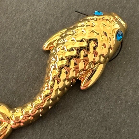 LELE sadoughi gold  mermaid small earrings - Picture 9 of 11